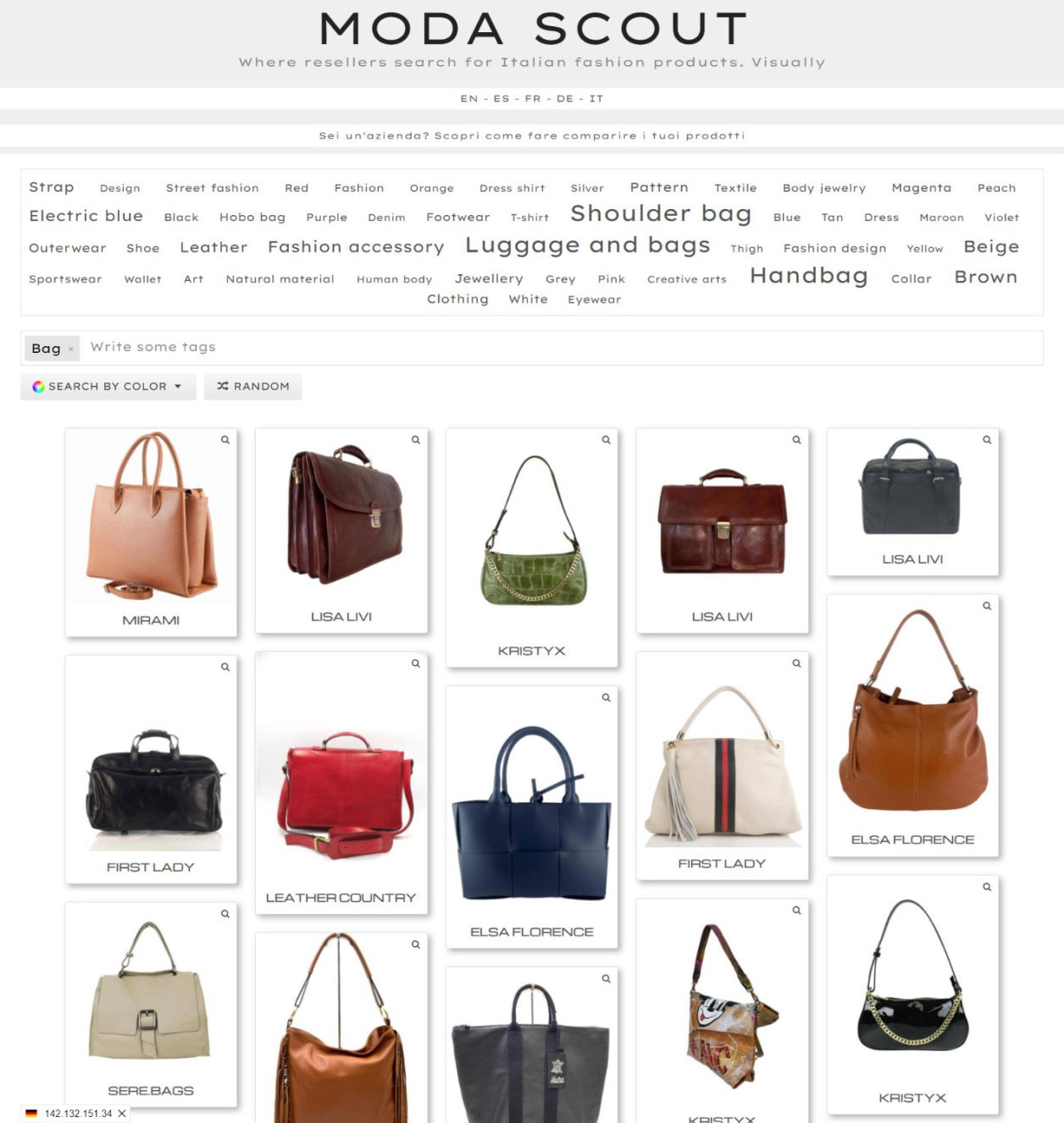 Italian bags B2B: wholesale suppliers of Italian bags and leather goods